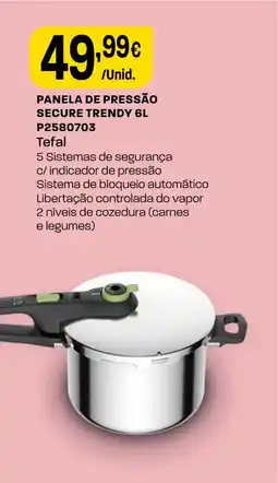 Intermarché Panela de pressão secure trendy p2580703 tefal promoção