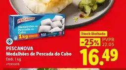Lidl Pescanova Medalhões de Pescada do Cabo promoção