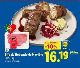 Lidl Bife do Redondo de Novilho promoção