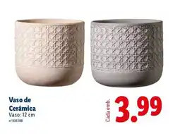 Lidl Vaso de cerâmica promoção