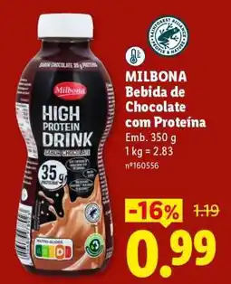 Lidl MILBONA Bebida de Chocolate com Proteína promoção