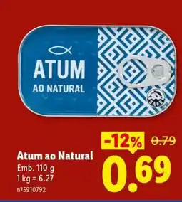 Lidl Atum ao Natural promoção