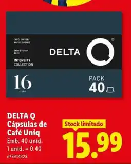 Lidl DELTA Q Cápsulas de Café Uniq promoção