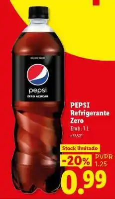 Lidl PEPSI Refrigerante Zero promoção