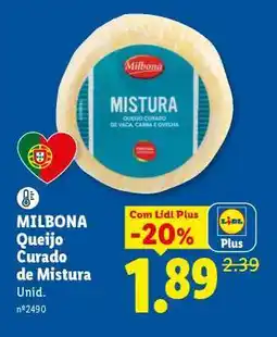 Lidl MILBONA Queijo Curado de Mistura promoção