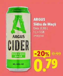 Lidl ARGUS Sidra de Maçã promoção