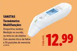 Lidl Sanitas Termómetro Multifuncões promoção