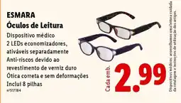 Lidl ESMARA Óculos de Leitura promoção
