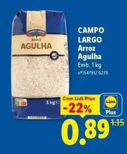 Lidl Campo Largo Arroz Agulha promoção