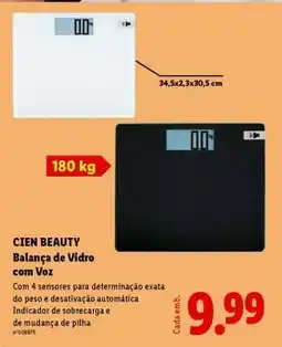 Lidl CIEN BEAUTY Balança de Vidro com Voz promoção