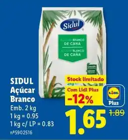 Lidl SIDUL Açúcar Branco promoção
