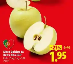 Lidl Maçã Golden da Beira Alta IGP promoção