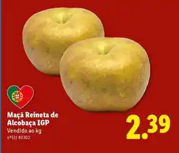 Lidl Maçã Reineta de Alcobaça IGP promoção