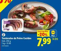 Lidl Tentáculos de Polvo Cozidos promoção