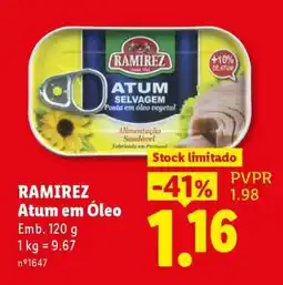 Lidl Ramirez Atum em Óleo promoção