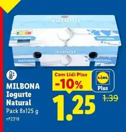 Lidl Milbona Iogurte Natural promoção