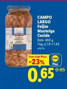 Lidl Campo Largo Feijão Manteiga Cozido promoção