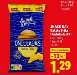 Lidl Snack Day Batata Frita Ondulada XXL promoção