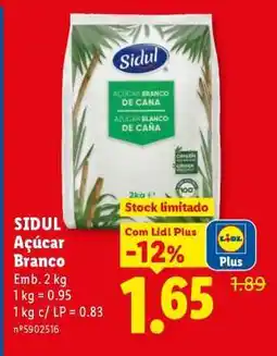 Lidl SIDUL Açúcar Branco promoção