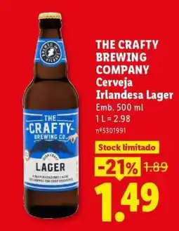Lidl THE CRAFTY BREWING COMPANY promoção