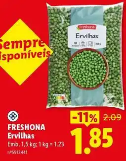 Lidl FRESHONA Ervilhas promoção