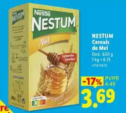 Lidl NESTUM Cereais de Mel promoção