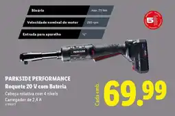 Lidl PARKSIDE PERFORMANCE Roquete 20 V com Bateria promoção