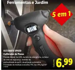 Lidl ULTIMATE SPEED Calibrador de Pneus promoção