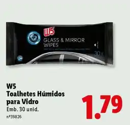 Lidl W5 Toalhetes Húmidos para Vidro promoção