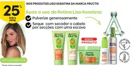Continente Nos produtos liso keratina da marca fructis promoção