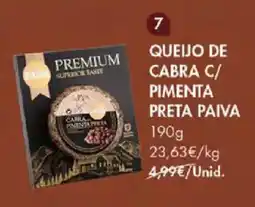 Pingo Doce Queijo de cabra c/ pimenta preta paiva promoção