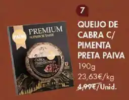 Pingo Doce Queijo de cabra c/ pimenta preta paiva promoção