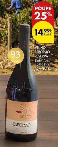 Pingo Doce Vinho esporão reserva promoção