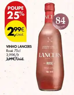 Pingo Doce vinho lancers rosé promoção
