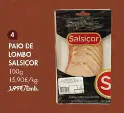 Pingo Doce Paio de lombo salsiçor promoção