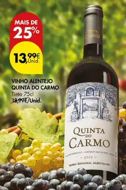 Pingo Doce Vinho alentejo quinta do carmo promoção