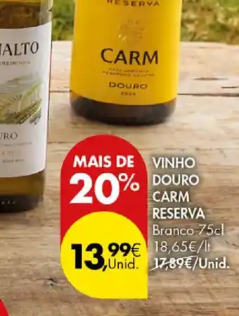 Pingo Doce vinho douro carm reserva promoção