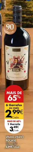 Pingo Doce Vinho vinho bocage promoção