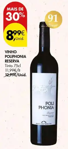 Pingo Doce vinho poliphonia reserva promoção