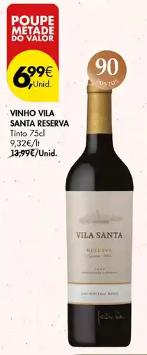 Pingo Doce Vinho Vila Santa Reserva promoção