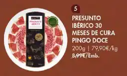 Pingo Doce Presunto ibérico 30 meses de cura pingo doce promoção