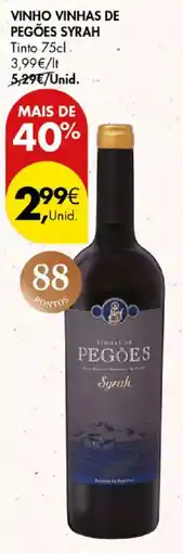 Pingo Doce Vinho vinhas de pegões syrah promoção
