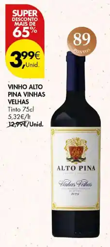 Pingo Doce Vinho alto pina vinhas velhas promoção