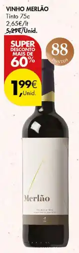 Pingo Doce Vinho merlão promoção