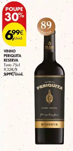 Pingo Doce Vinho periquita reserva promoção