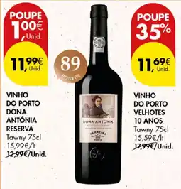 Pingo Doce Vinho do porto dona antónia reserva promoção