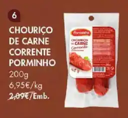 Pingo Doce Chouriço de carne corrente porminho promoção