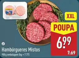 ALDI Hambúrgueres Místos promoção