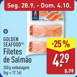 ALDI Golden Seafood filetes de salmão promoção
