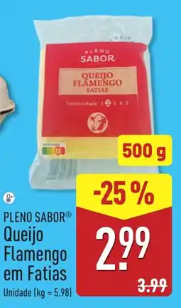 ALDI Pleno sabor queijo flamengo em fatias promoção